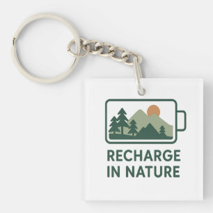 Porte-clés WanderSoul Co. – Clé de logo de voyage rétro