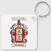 Porte-clés Wang Nom et Bouclier (Dos)