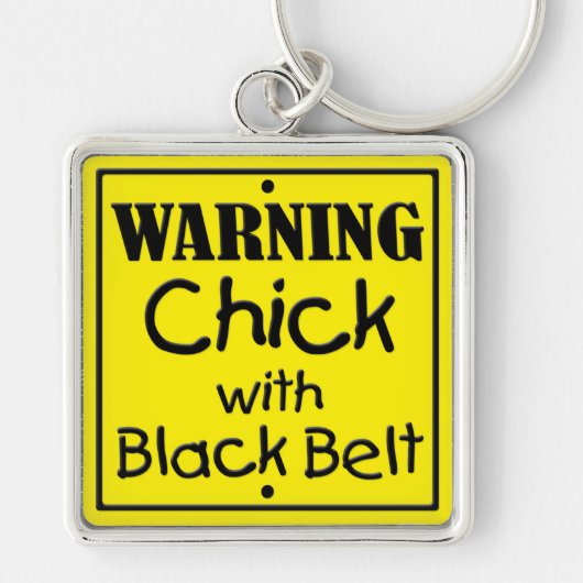 Porte-clés Warning Chick with Black Belt Keychain (Devant)