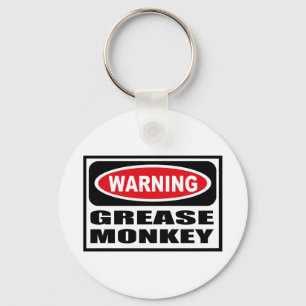 Porte-clés Warning GREASE MONKEY Key Chain