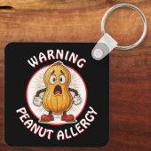 Porte-clés Warning Peanut Allergy Alert   (Verso)