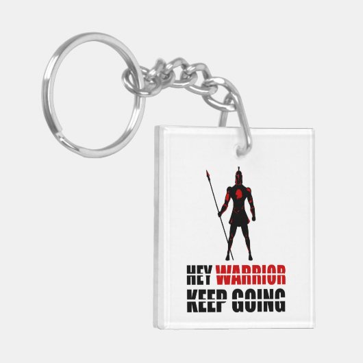 Porte-clés Warrior keep going (Devant gauche)