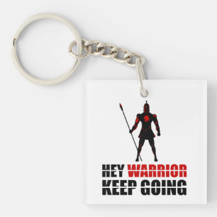Porte-clés Warrior keep going