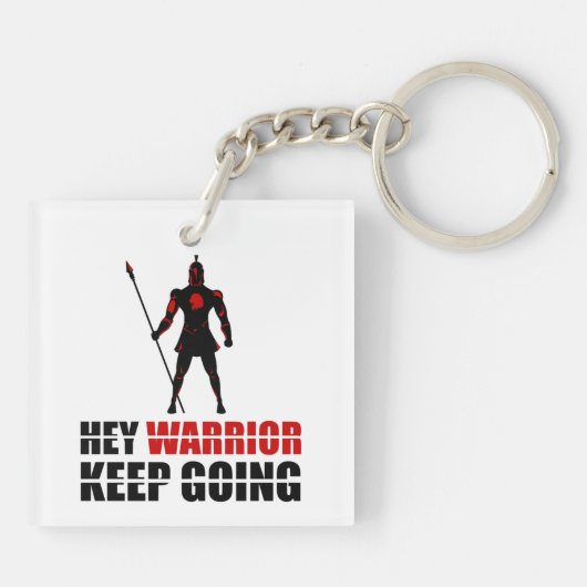 Porte-clés Warrior keep going (Dos)