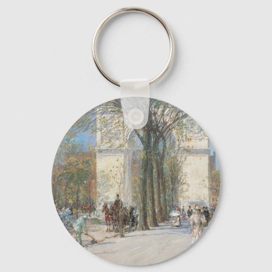 Porte-clés Washington Arch, Spring de Frederick Childe Hassam (Recto)
