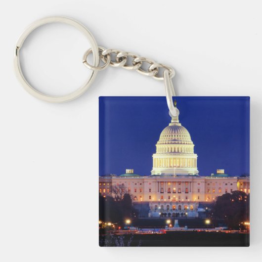 Porte-clés Washington DC Capitol américain à Dusk (Devant)