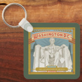Porte-clés Washington DC | Mémorial de Lincoln (Recto)