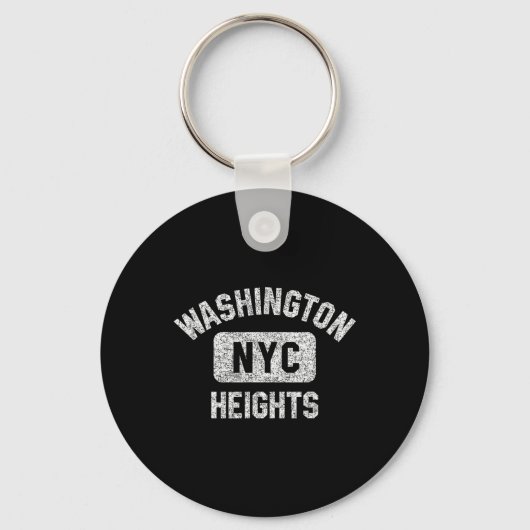 Porte-clés Washington Heights Nyc Gym Style Noir (Recto)