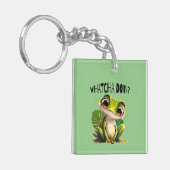 Porte-clés Watcha Do ? Funny Curious Frog (Devant gauche)