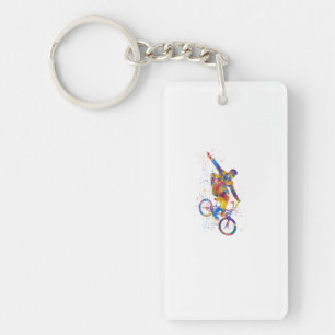 Porte-clés Watercolor bmx rider