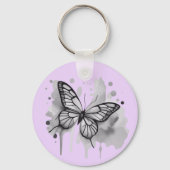 Porte-clés Watercolor Butterfly (Recto)