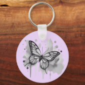 Porte-clés Watercolor Butterfly (Recto)