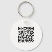 Porte-clés Watercolor Greenery Landscape Designer QR Code (Verso)