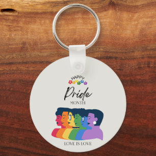 Porte-clés Watercolor LGBTQ FIDE Mois Party