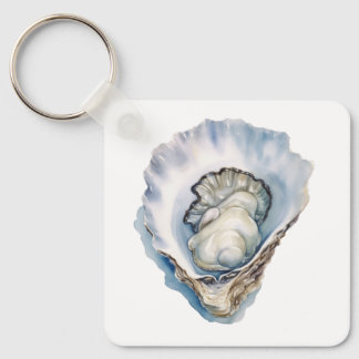 Porte-clés Watercolor Oyster Shell