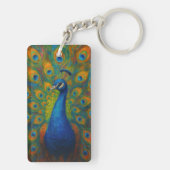 Porte-clés Watercolor Peacock (Dos)