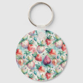 Porte-clés Watercolor Strawberry (Verso)