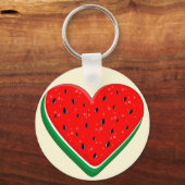Porte-clés Watermelon Heart Valentine's Day Free Palestine (Recto)