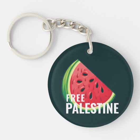 Porte-clés Watermelon Palestine Free (Devant)