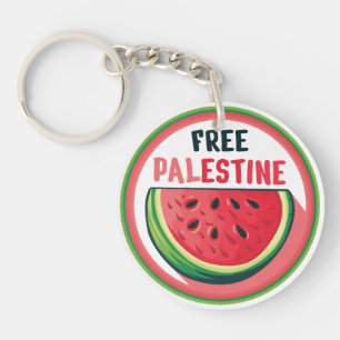 Porte-clés Watermelon Palestine Free Colorfull