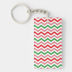Porte-clés Watermelon Summer Zigzag Stripes Motif-56209
