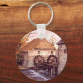 Porte-clés Watermill Watercolor (Recto)