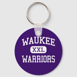 Porte-clés Waukee - Guerriers - Lycée - Waukee Iowa