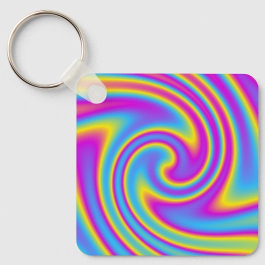 Porte-clés wavy rainbow (Recto)