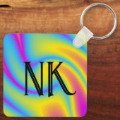 Porte-clés wavy rainbow (Verso)