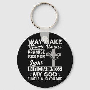 Porte-clés Waymaker Miracle Worker Promesse Keeper Light Jesu