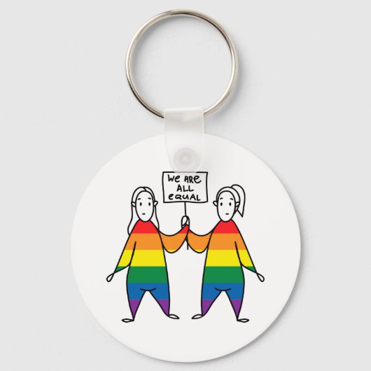 Porte-clés We Are All Equal (Recto)