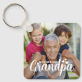 Porte-clés We Love You Grandpa Hearts Photo Keepsake (Recto)