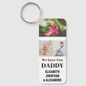Porte-clés We Love You Papa Photo Collage (Recto)