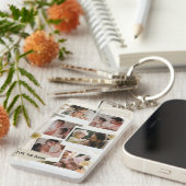 Porte-clés We Love You Papa Photo Collage (Devant droit)