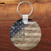 Porte-clés We The People American Flag Keychain (Recto)