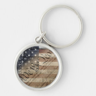 Porte-clés We The People Vintage American Flag
