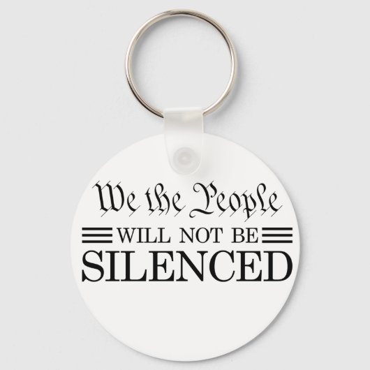 Porte-clés We The People Will Not Be Silenced (Recto)