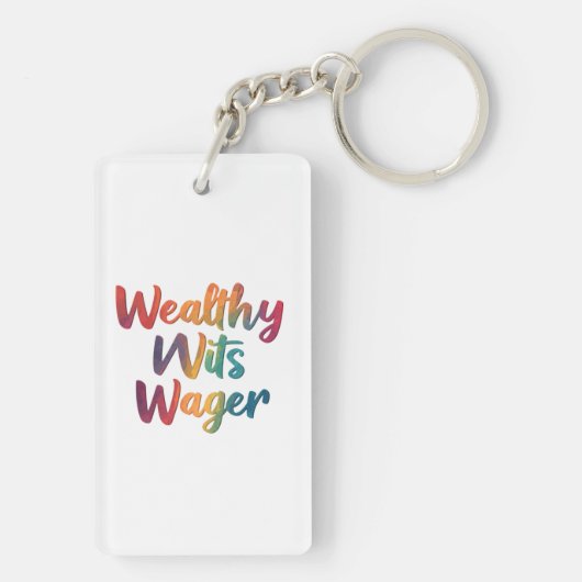 Porte-clés "Wealthy Wits Wager." (Dos)