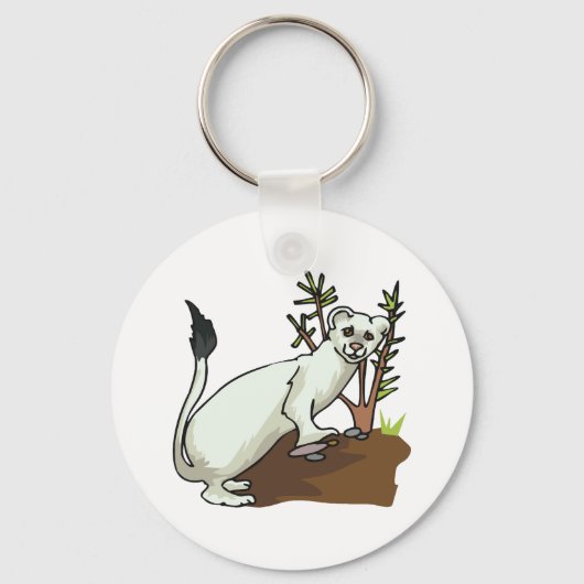 Porte-clés Weasel blanc (Recto)