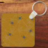 Porte-clés Web et citrouilles d'araignées d'Halloween (Verso)