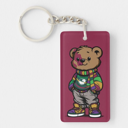 Porte-clés Webster Bear Sturge-Weber Acrylic Keychain (Devant)