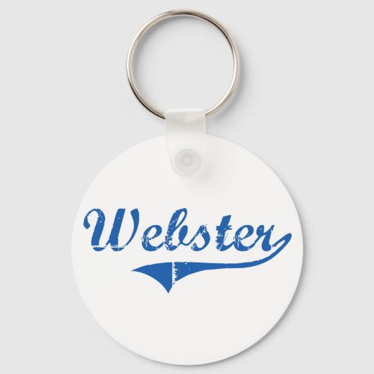 Porte-clés Webster New Hampshire Classic Design (Recto)