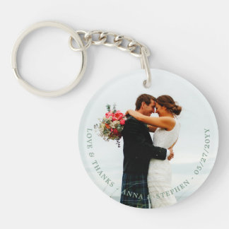 Porte-clés Wedding Favor Photo Personalized