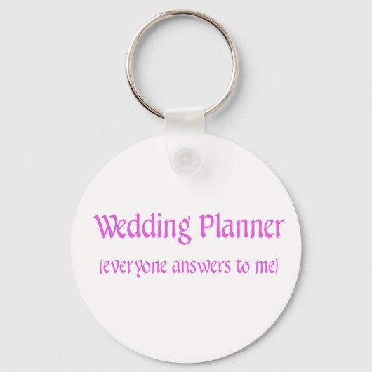 Porte-clés Wedding planner (Recto)