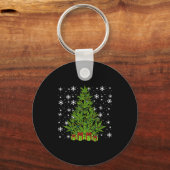 Porte-clés Weed Christmas Tree Funny Xmas T Men Women (Recto)