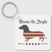 Porte-clés Weenie Le Peuple Dachshund 4 juillet (Recto)