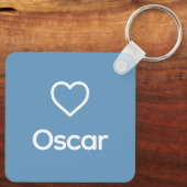 Porte-clés Weimaraner Memorial Custom Chien Nom Rainbow Bridg (Verso)