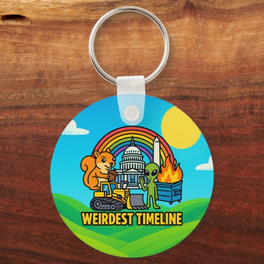 Porte-clés Weirdest Timeline Keychain by Phil Elmore (Verso)