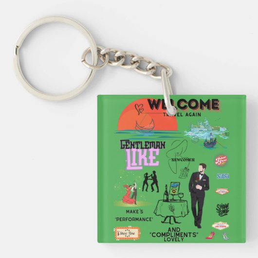 PORTE-CLÉS WELCOME AGAIN (Devant)