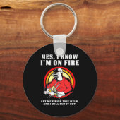 Porte-clés Welder Sait Que Je Suis En Feu (Recto)